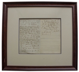 Sir Walter Scott Autograph Letter Signed, Regarding the Building of His Home Abbotsford -- ...We will need at the entrance of the Avenue a small lodge...